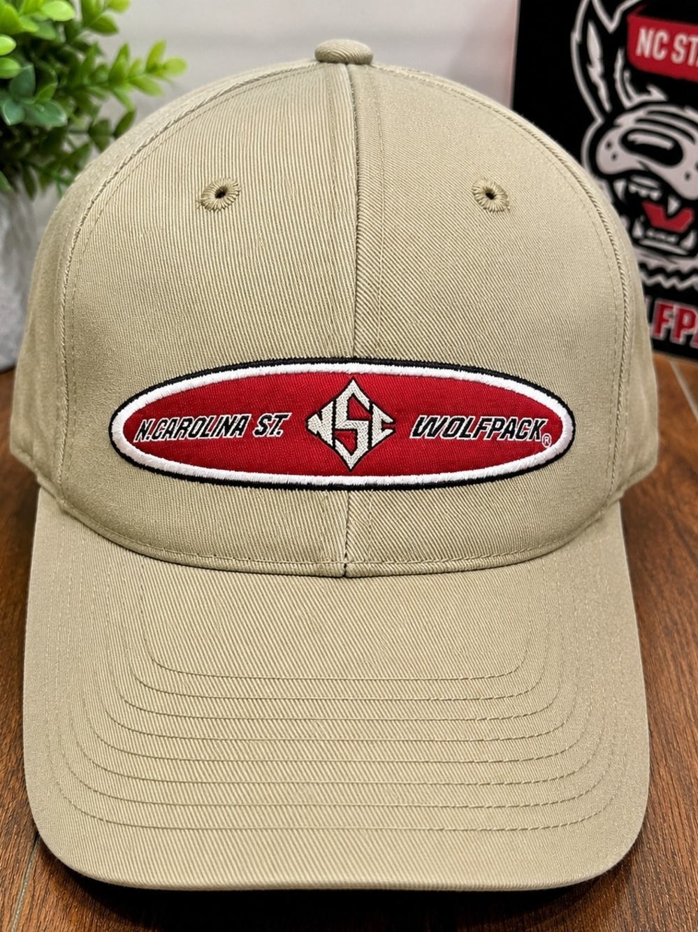 Vintage NC State Wolfpack Hat Top Of The World Khaki Adjustable NCAA Cap